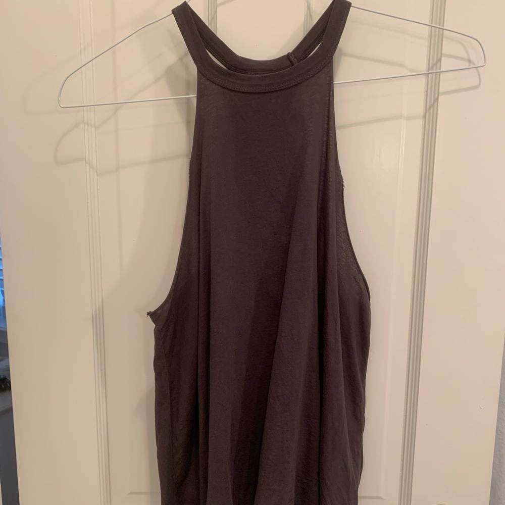 Gray High Neck Tank